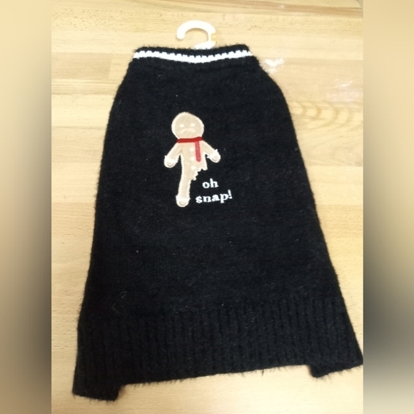 New Gingerbread Man Christmas Dog Sweater Size Medium M - Picture 1 of 1